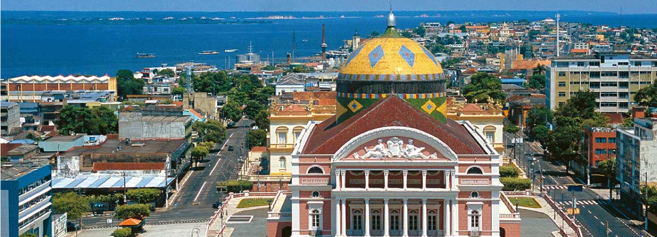 Foto aérea de Manaus