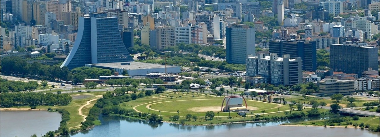 Foto aérea de Porto Alegre